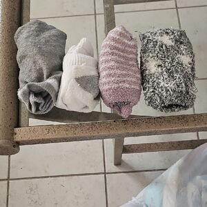 Cozy Womens Sock Set - Gray, White, Pink, Black